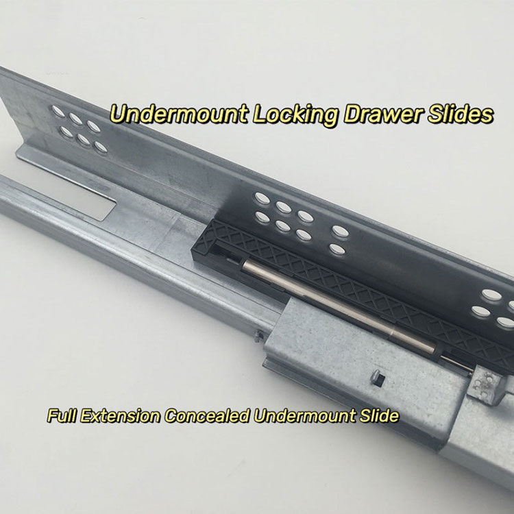 Undermount Locking Drawer Slides